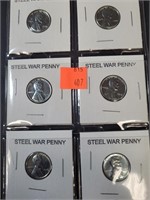 (6) Steel War Penny 1943