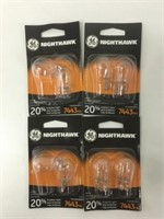 4 GE 7443 NightHawk Vehicle Lightbulbs
