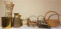 10 Pc Lot - Misc Baskets & Containers