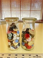 (2) jars of Old buttons