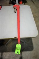 Pipe Wrench, Steel Handle, 48"