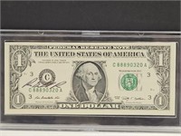 SIGNED  Uncirculated $1 Bill by US Treasurer 2009