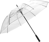 62 Inch Clear Golf Umbrella Transparent