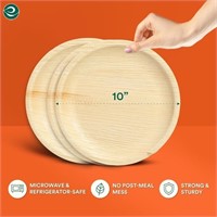 ECO SOUL 100% Compostable 10 Inch Round Palm Leaf