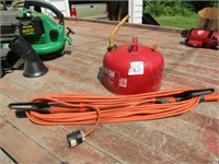 2 GAL GAS CAN , EXTENSION CORD