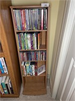 Oak DVD Bookcase