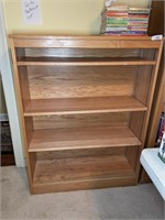 Solid oak bookcase