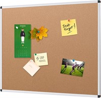 AS IS-VIZ-PRO 48x36 Cork Notice Board