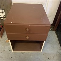 Painted 2 Drawer Side Table