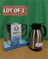 Lot of 2, Brita Small 6 Cup Denali Water Filter Pi