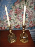 2 Sweedish Brass Candlesticks
