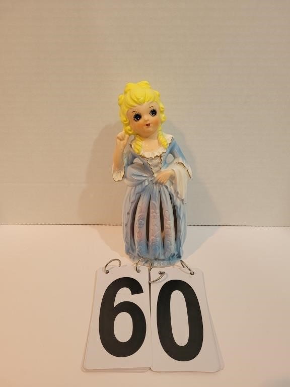 Blue Napkin Doll W/ Yellow Hair