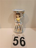 Blue Napkin Doll W/ Yellow Bird