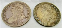 2 Liberty Half Dollars 1818 + 1825