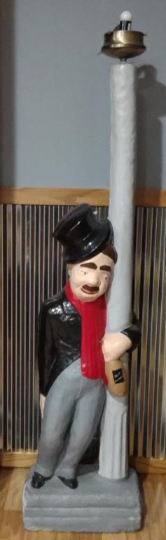 Charlie Chaplin Outdoor Lamp Post, 5'