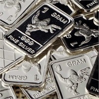 30 X 1 Gram .999 Fine Silver Bars