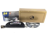 Nascar Sunglasses & FM Collector Knife