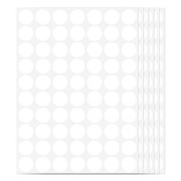 Ouzoustate 1400 PCS White Circle Dot Stickers 3/4"