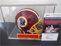 JOE GIBBS SIGNED AUTO REDSKINS MINI HELMET JSA COA