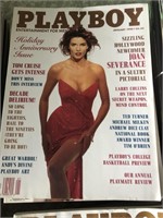 Complete Set of 1990 Playboy Magazines