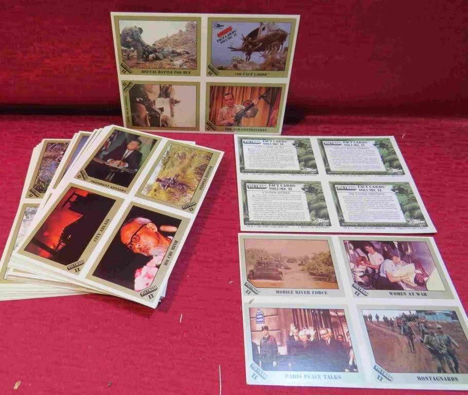 1991 Vietnam War II Lot 172 Uncut Trading Cards