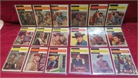 1958 Topps Lot 18 Western TV Show Trading Cards