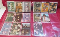 1964 Beatles Lot 15 Color Trading Cards Vintage