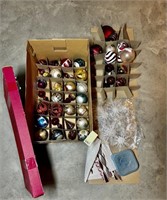 Large Box of Christmas Ornaments