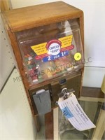 Vintage Chicle coin op gum machine , 2 for 1