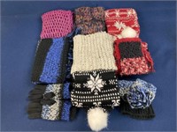 Scarves, Gloves and toboggan