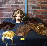 2 Wigs and 4 hair toppers