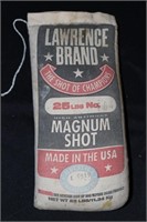 Bag of Lawrence Brand 25lb No 8 1/2 Magnum Shot