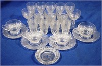 23 Pcs Cambridge Mt Vernon Glassware