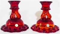 Westmoreland Doric Lace Candlesticks