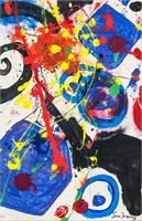 Sam Francis American Abstract Oil on Canvas