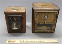 Lot of 2 Post Office Box Combination Banks