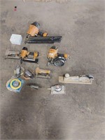 assorted pneumatic tools