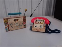 Fisher Price kid's radio and telephone