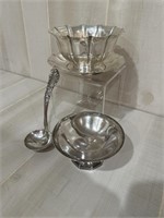 Sterling Silver Footed Bowl; more Sterling Silver