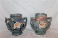 Pair Roseville Magnolia Pottery 180-6