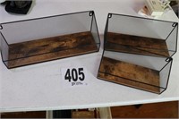 (3) Metal & Wood Shelves(R6)