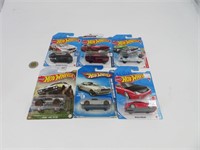 6 voitures hot wheels die cast