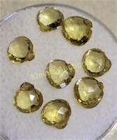 estate gemstone lot of 8 chrysoberyl 5.5 carats