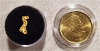 Alaska Gold Rush Nugget w/ Coin #4
