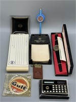 Gulf Oil Watch and Desktop Collectibles