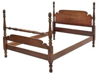 AMERICAN MAHOGANY FOUR-POSTER BED
