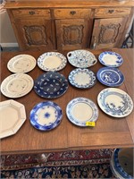 Blue and White Plates Lot