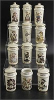 Vintage M.J. Hummel Spice Jars