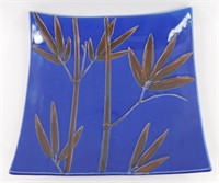 * Blue Stoneware Plate