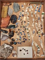 Collection of Stones Opals Tiger Eye Agates Etc.